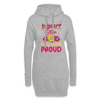 Test Day Donuts Testen von Lehrern Donut-Liebhaber - Hoodie-Kleid - Grau meliert - Vorne