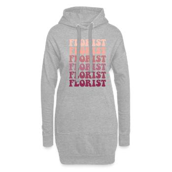 Florist, Flowers Gardener florist - Hoodie-Kleid - Grau meliert - Vorne