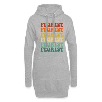 Florist, Flowers Gardener florist - Hoodie-Kleid - Grau meliert - Vorne