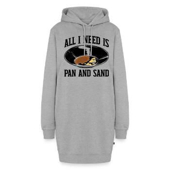 Funny gold panners Gold seekers Enough gold for today - Hoodie Dress - heather grey - Front
