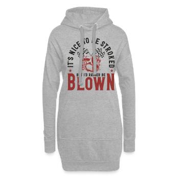 Drag Racing Race Car Pun It's Nice - Hoodie-Kleid - Grau meliert - Vorne