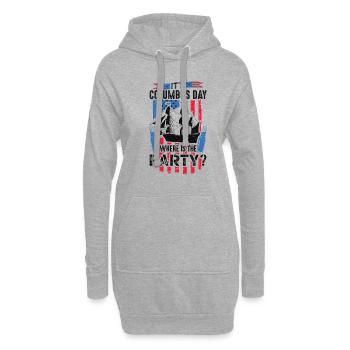 Es Ist Columbus Day 1942 Amerikanisches - Hoodie-Kleid - Grau meliert - Vorne
