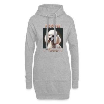 Dog Saying Caniche Design pour les amoureux des chiens - Sweat-shirt à capuche long Femme - gris chiné - Devant