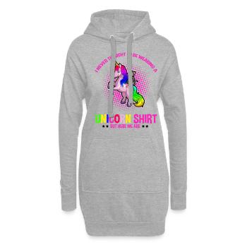 Opossum Design für Possum Fans und Opossum Fans - Hoodie-Kleid - Grau meliert - Vorne