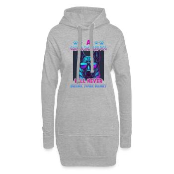 Hunde Deutscher Schäfer Hundeliebhaber - Hoodie-Kleid - Grau meliert - Vorne
