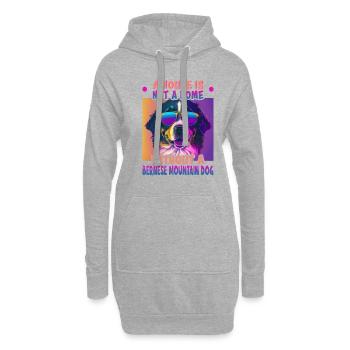 Chiens Bernois Mountain Dog Lovers Aussie - Sweat-shirt à capuche long Femme - gris chiné - Devant