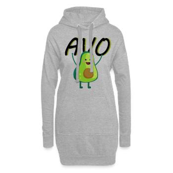Petite amie, petit ami, homme, partenaire de la Saint-Valentin - Sweat-shirt à capuche long Femme - gris chiné - Devant