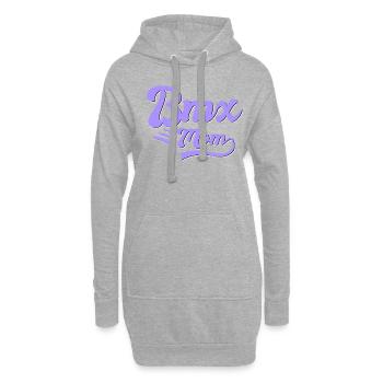BMX Mama Cadeau - Sweat-shirt à capuche long Femme - gris chiné - Devant