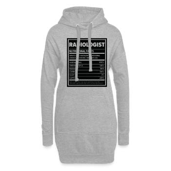 Radiology Rad Tech Technologist Radiologist X-ray - Hoodie Dress - heather grey - Front
