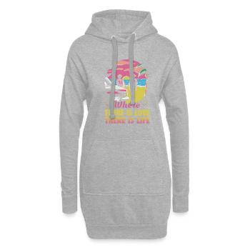 Valentinstag Geschenke Liebhaber Und Paare Designs - Hoodie-Kleid - Grau meliert - Vorne