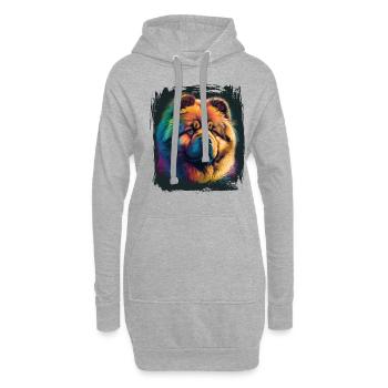 Chien disant Chow Chow pour les amoureux des chiens - Sweat-shirt à capuche long Femme - gris chiné - Devant