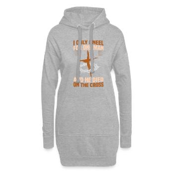 Christliche Zitate Designs für gläubige Christen - Hoodie-Kleid - Grau meliert - Vorne