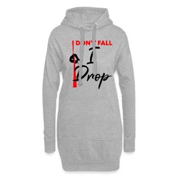 Cirque de soie aérien pour les artistes de soie aérienne - Sweat-shirt à capuche long Femme - gris chiné - Devant