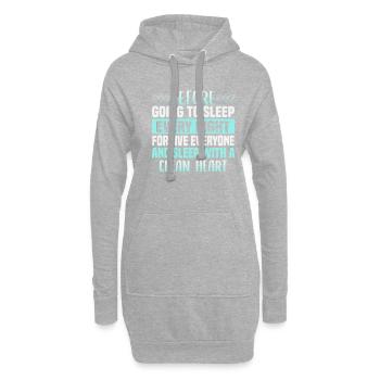 Le verset du Coran cite des textes musulmans du Ramadan - Sweat-shirt à capuche long Femme - gris chiné - Devant