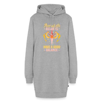 Acrobatie aérienne Conception aérienne pour la gymnastique aérienne - Sweat-shirt à capuche long Femme - gris chiné - Devant