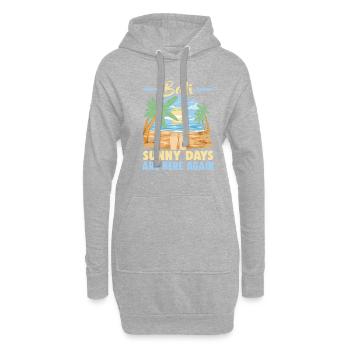 Bali Indonesien Strandurlaub am Meer - Hoodie-Kleid - Grau meliert - Vorne