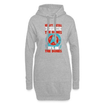 Heavy metal musicians in a band hard rock music - Hoodie Dress - heather grey - Front