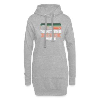 Musiciens d’orchestre de musique classique - Sweat-shirt à capuche long Femme - gris chiné - Devant