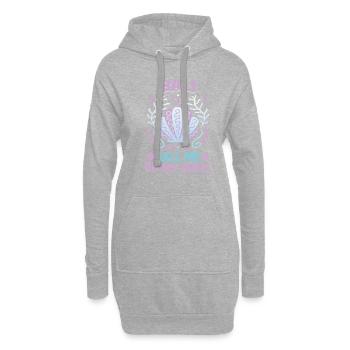 Bali Indonesien Strandurlaub am Meer - Hoodie-Kleid - Grau meliert - Vorne