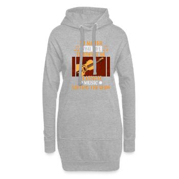 Klassische Musik Orchester Musiker - Hoodie-Kleid - Grau meliert - Vorne
