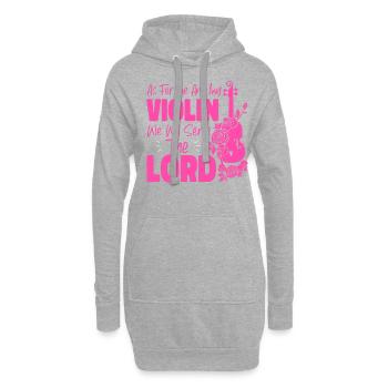 Violoniste Violoniste Jesus Faith - Sweat-shirt à capuche long Femme - gris chiné - Devant
