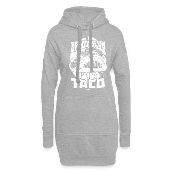 Bien sûr, je suis génial, je suis un tacos - Sweat-shirt à capuche long Femme - gris chiné - Devant
