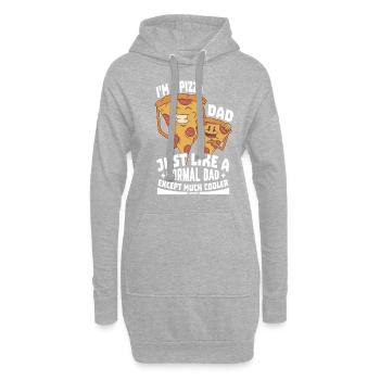 I'm A Pizza Dad Just Like A Normal Dad Except Much - Hoodie-Kleid - Grau meliert - Vorne