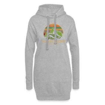 machu picchu, Peruvian machu picchu - Hoodie-Kleid - Grau meliert - Vorne