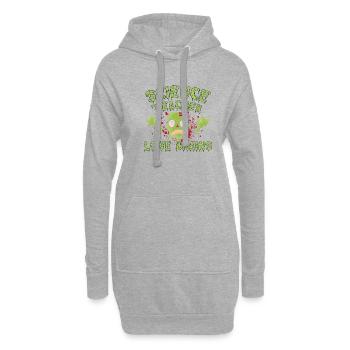 Les professeurs de sciences aiment les cerveaux - Sweat-shirt à capuche long Femme - gris chiné - Devant