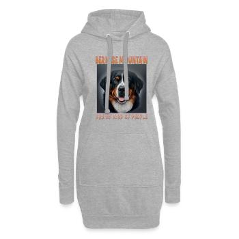 Chiens Bernois Mountain Dog Lovers Aussie - Sweat-shirt à capuche long Femme - gris chiné - Devant