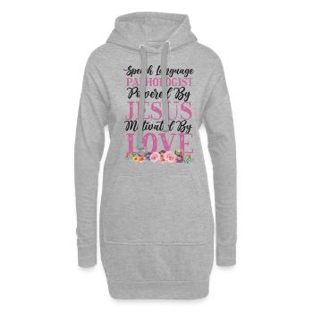 Speech Therapist Therapy Assistant - Hoodie-Kleid - Grau meliert - Vorne