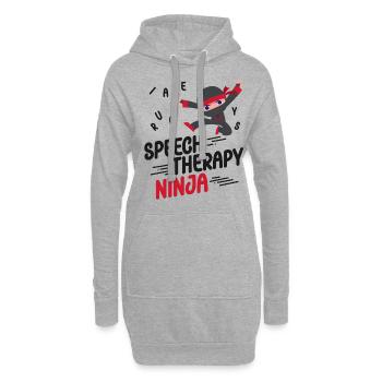 Speech Therapist Therapy Assistant - Hoodie-Kleid - Grau meliert - Vorne