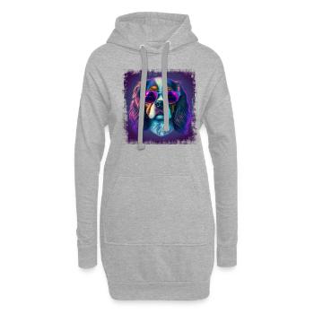 Chien disant Cavalier Spaniel pour les amoureux des chiens - Sweat-shirt à capuche long Femme - gris chiné - Devant