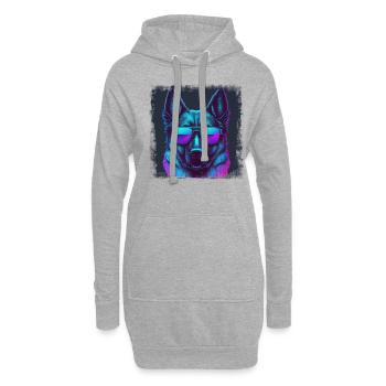 Hunde Deutscher Schäfer Hundeliebhaber - Hoodie-Kleid - Grau meliert - Vorne