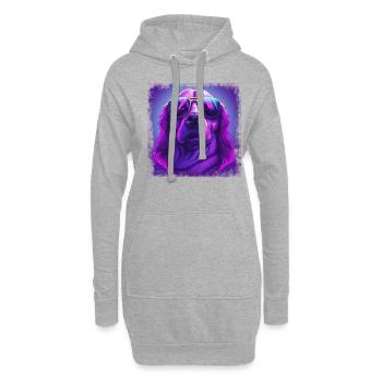 Hunde Spruch Golden Retriever Design - Hoodie-Kleid - Grau meliert - Vorne