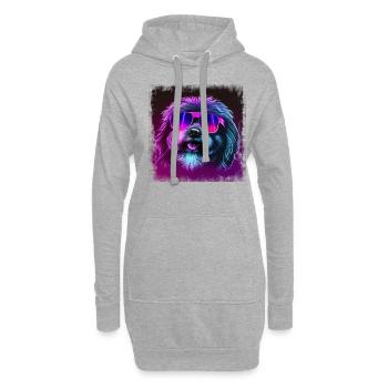 Hunde Spruch Havaneser Design für Hundeliebhaber - Hoodie-Kleid - Grau meliert - Vorne