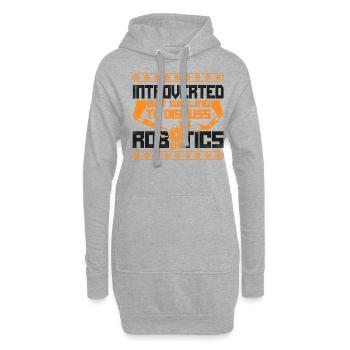 Ingénieur Robotique Robot Vintage - Sweat-shirt à capuche long Femme - gris chiné - Devant