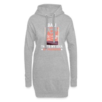 Bali Indonesien Strandurlaub am Meer - Hoodie-Kleid - Grau meliert - Vorne