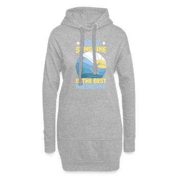 Bali Indonesien Strandurlaub am Meer - Hoodie-Kleid - Grau meliert - Vorne