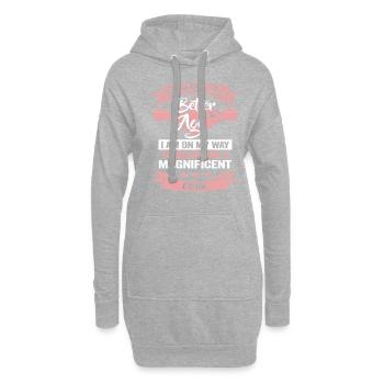 Kochen Hobby Koch Küchenchef Geburtstag Kochmotiv - Hoodie-Kleid - Grau meliert - Vorne