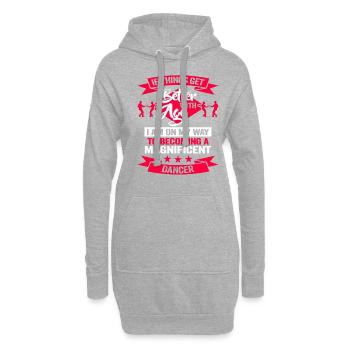 Danseur Danseur Anniversaire Chorégraphe École de danse - Sweat-shirt à capuche long Femme - gris chiné - Devant