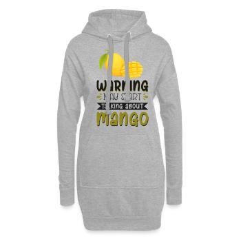 Warnung, könnte anfangen, über Mango zu sprechen - Hoodie-Kleid - Grau meliert - Vorne