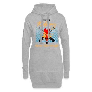 Dragon Boat Paddle pour le Festival de course de bateaux-dragons - Sweat-shirt à capuche long Femme - gris chiné - Devant