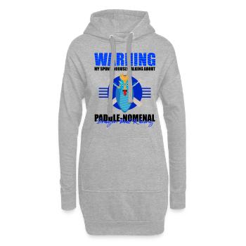Drachenbootrennen-Design für Drachenbootfahren - Hoodie-Kleid - Grau meliert - Vorne