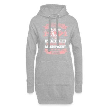 Yoga Chakra Meditation - lustiges Zen und Yoga - Hoodie-Kleid - Grau meliert - Vorne