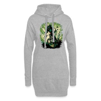 Conception cool de descente de VTT pour les fans de VTT - Sweat-shirt à capuche long Femme - gris chiné - Devant