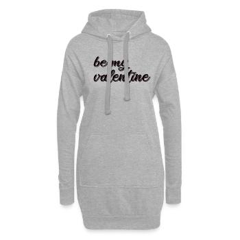 Valentinstag Spruch - Hoodie-Kleid - Grau meliert - Vorne