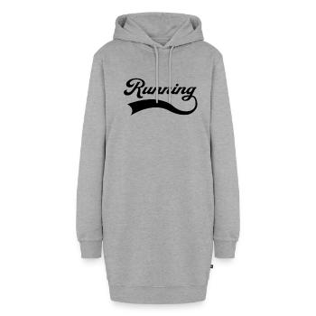 Running Endurance Sports Lettering - Sweat-shirt à capuche long Femme - gris chiné - Devant