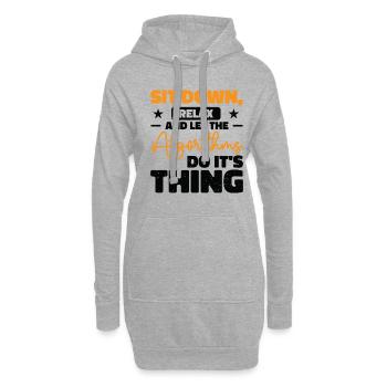 Algorithme informatique Programmeur Artificiel - Sweat-shirt à capuche long Femme - gris chiné - Devant