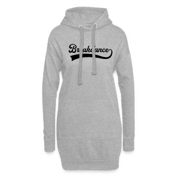 Breakdance Schriftzug - Hoodie-Kleid - Grau meliert - Vorne